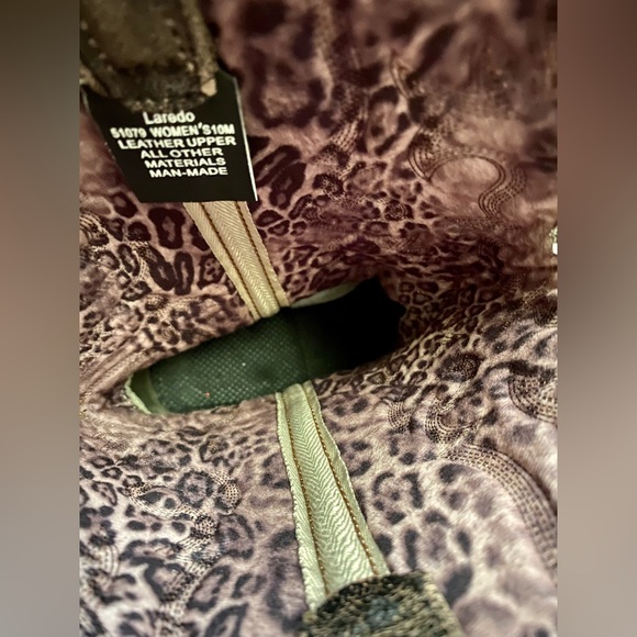 Laredo Womens 10M Access Cowgirl Boots Distressed Leather-Rock the South Boots - Picture 7 of 7